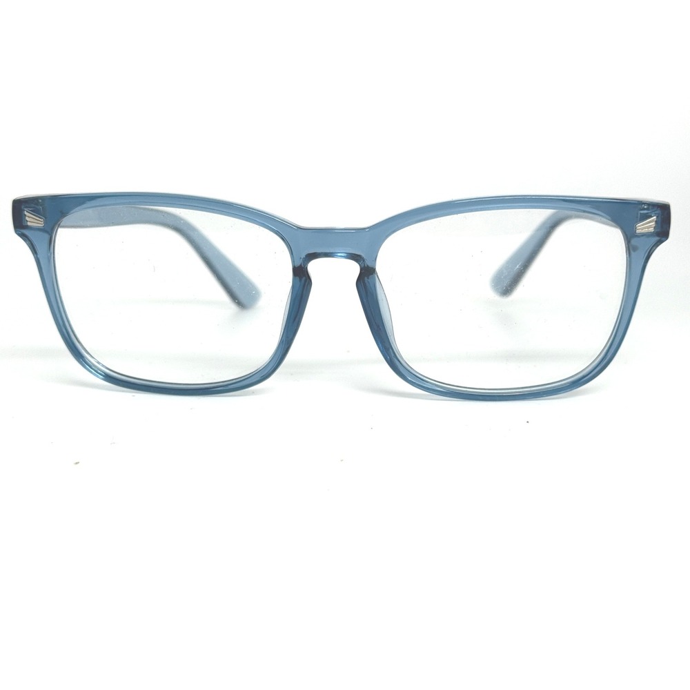 TIJN 5000 T09‎ Blue Translucent Square Eyeglasses Frames 53-18-140 C6 21611